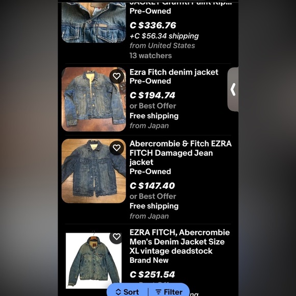 EZRA FITCH 100% Cotton Distressed Jean Jacket - Picture 12 of 12